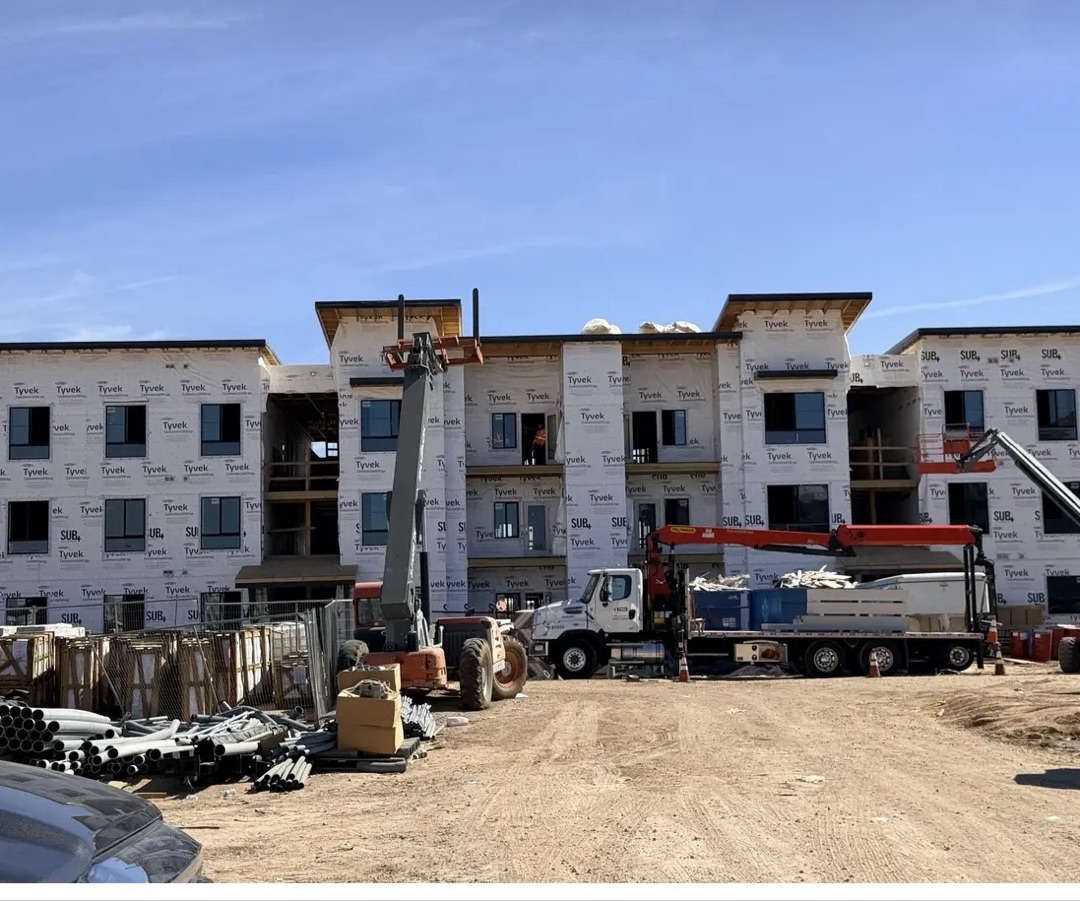 Commercial drywall and framing work in progress — QP & D Construction